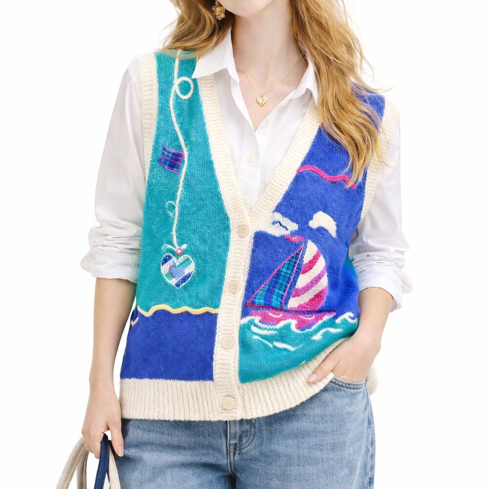 VTG Koret Sport Women’s s Sweater Vest  Coastal Grandmacore